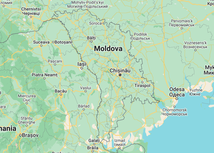 Map of Moldova, 