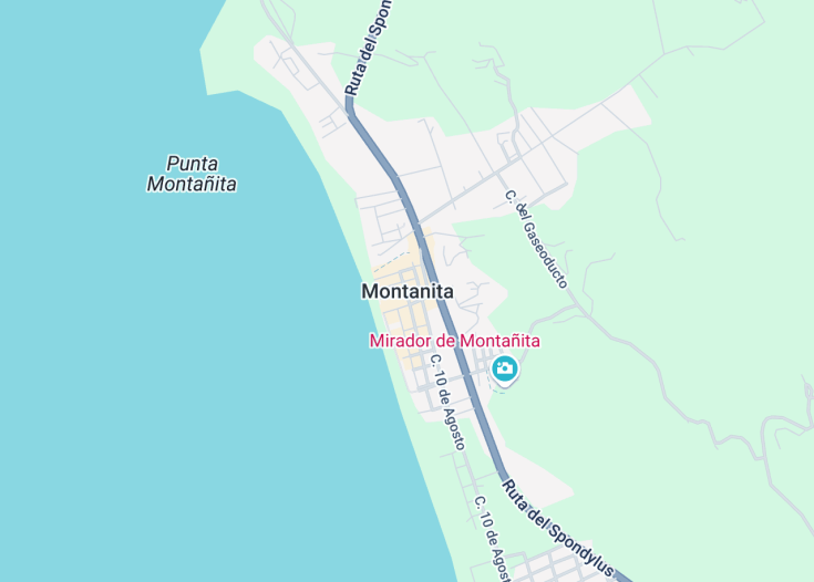 Map of Montañita, Ecuador