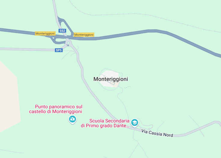 Map of Monteriggioni, Italy