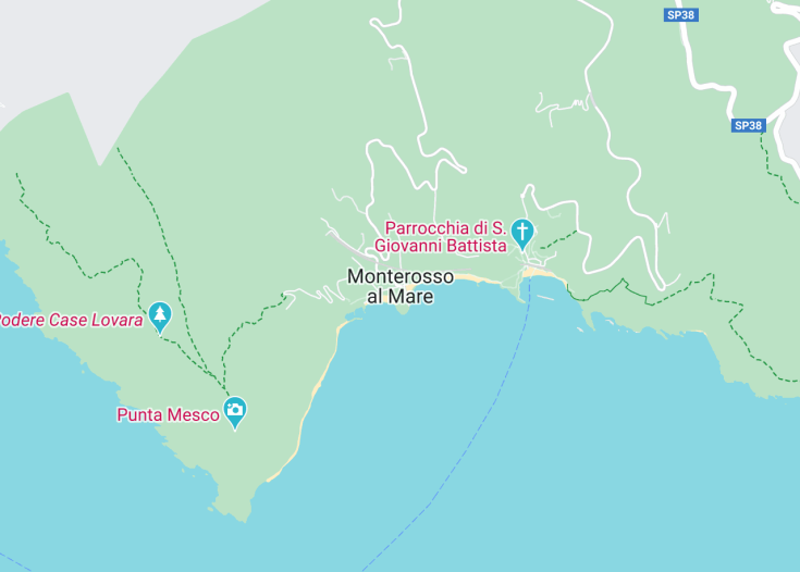 Map of Monterosso al Mare, Italy