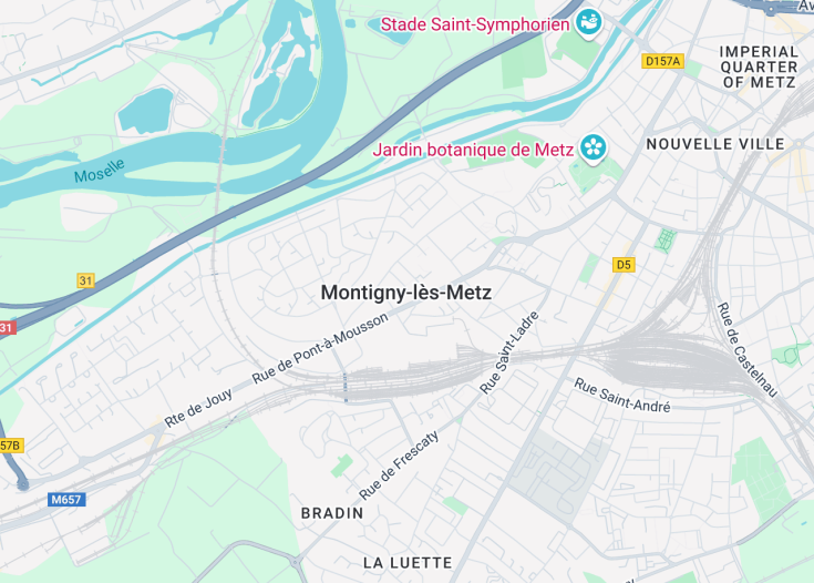 Map of Montigny-lès-Metz, France