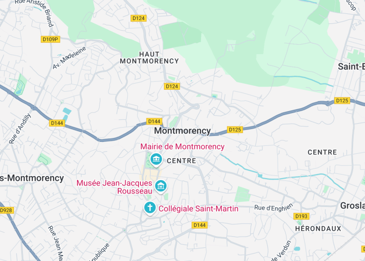 Map of Montmorency, France