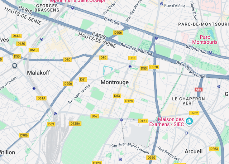 Map of Montrouge, France