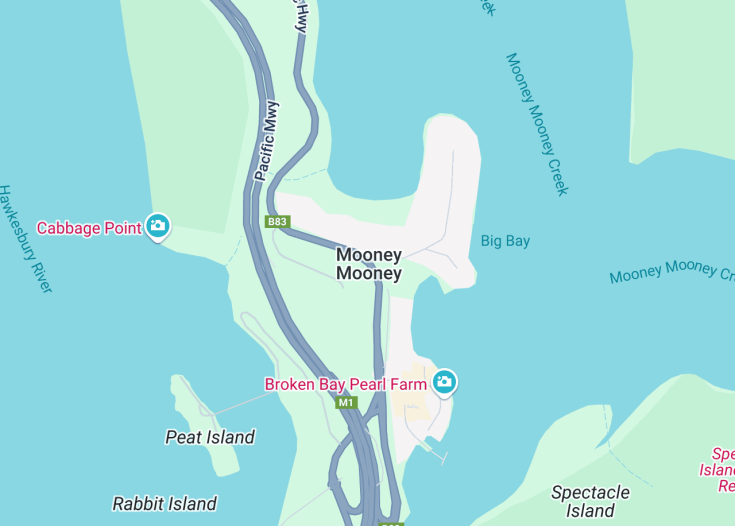 Map of Mooney Mooney, Australia