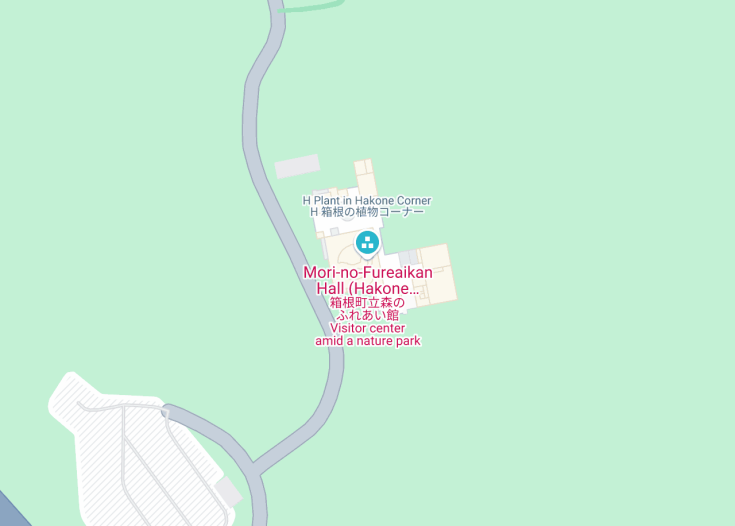 Map of Mori-no-Fureaikan Hall (Hakone Woodland Museum), 