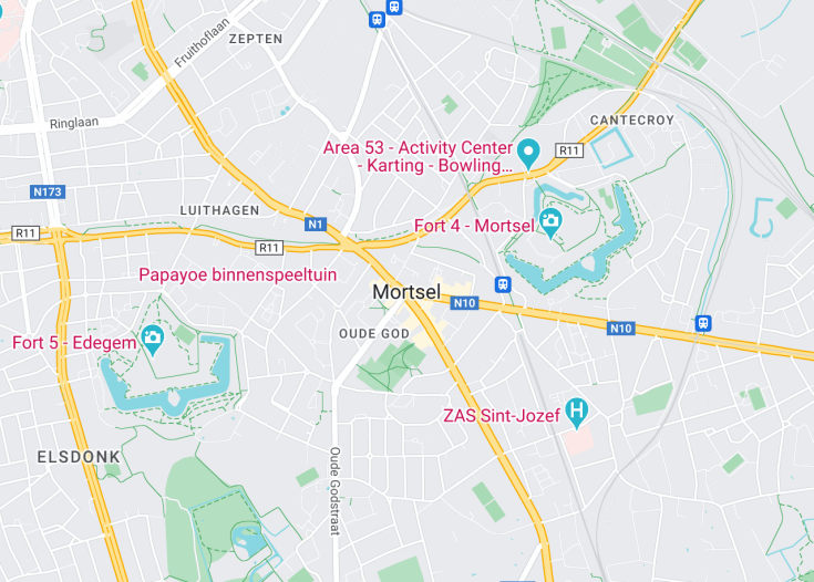 Map of Mortsel, Belgium