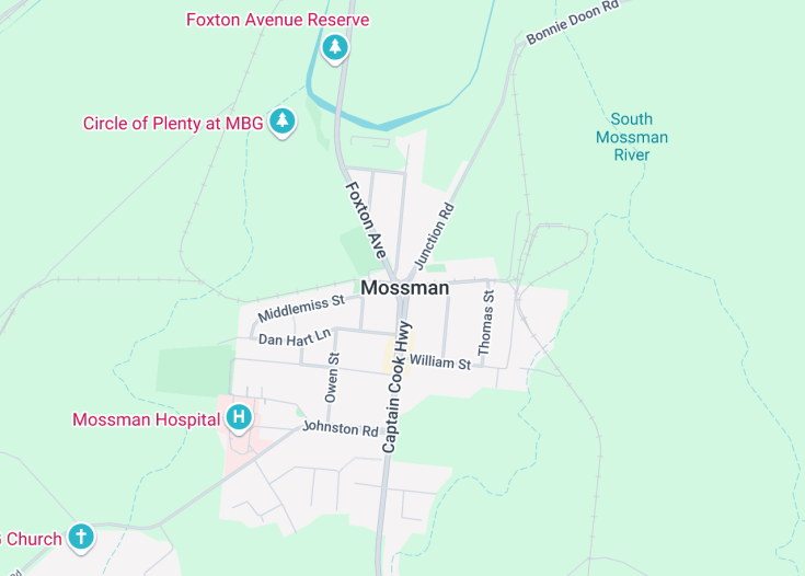 Map of Mossman, Australia