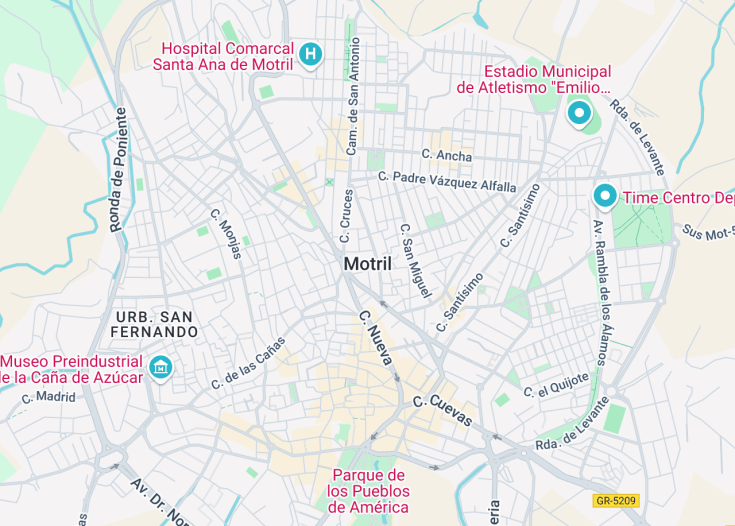 Map of Motril, Spain