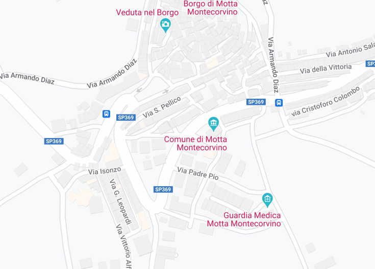 Map of Motta Montecorvino, Italy