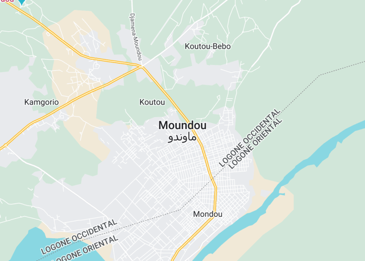 Map of Moundou, Chad