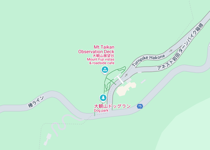 Map of Mt.Taikan Observation Deck, 