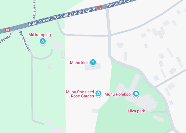 Map of Muhu St. Catherine’s Church, Muhu