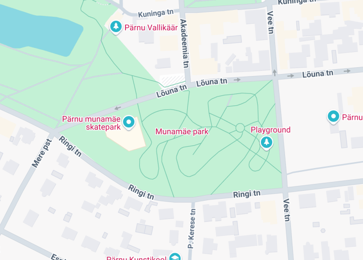 Map of Munamäe park, Pärnu