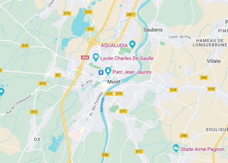 Map of Muret, France