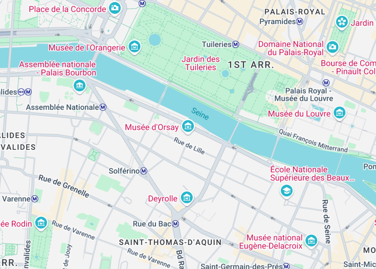 Map of Musée d’Orsay, Paris