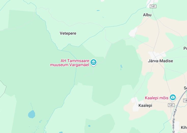 Map of Museum of A. H. Tammsaare, Järva-Madise