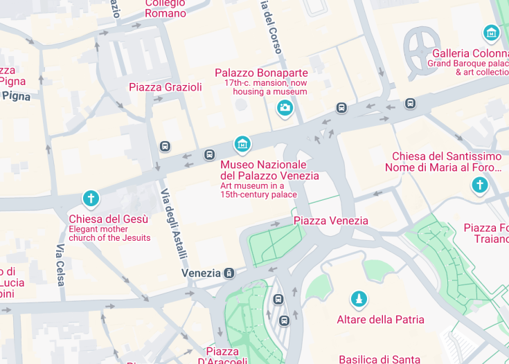 Map of Mussolini’s Bunker at Palazzo Venezia, Rome