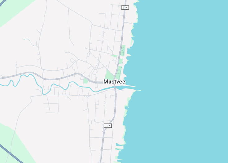 Map of Mustvee, Estonia