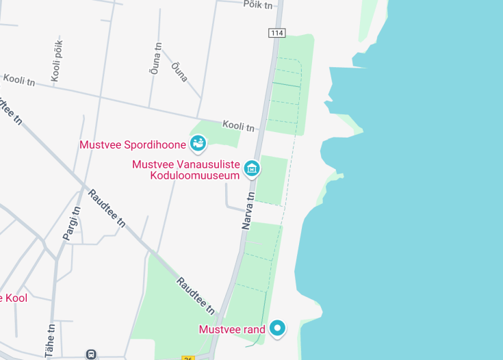 Map of Mustvee Vanausuliste Koduloomuuseum, Mustvee