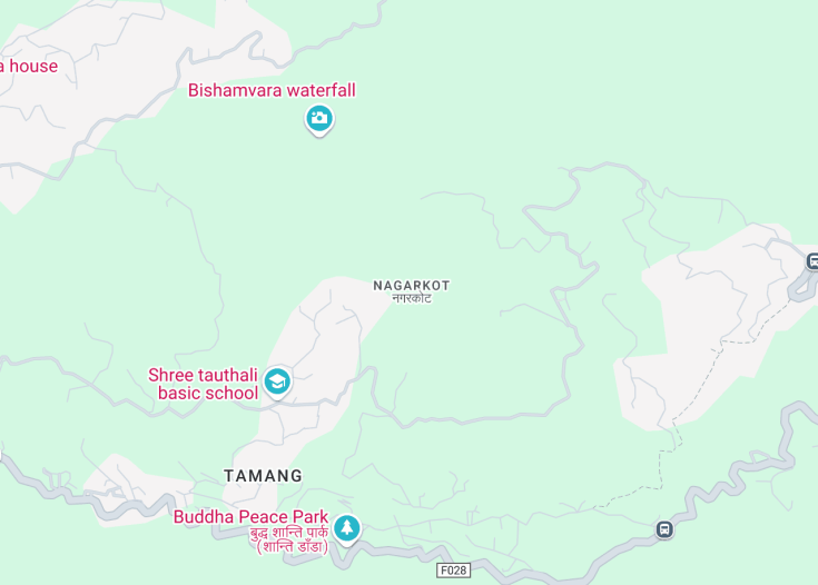 Map of Nagarkot, Nepal