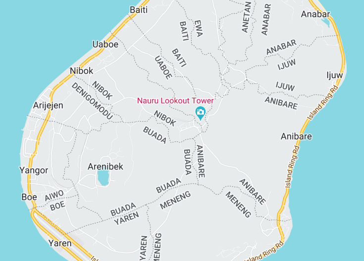 Map of Nauru, 