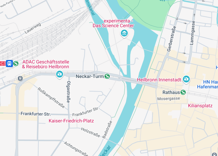 Map of Neckar-Turm, Germany