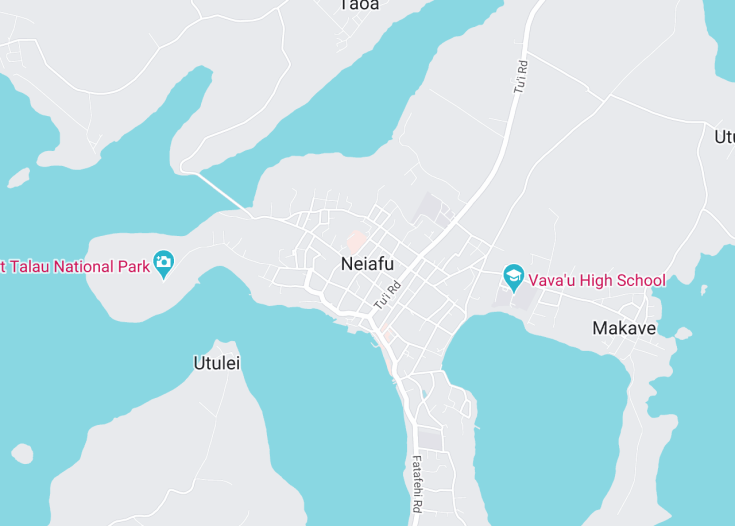 Map of Neiafu, Tonga