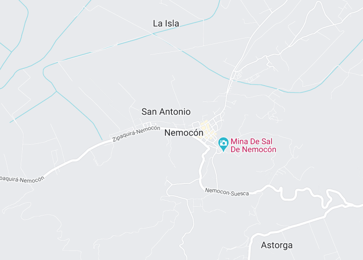 Map of Nemocon, Colombia