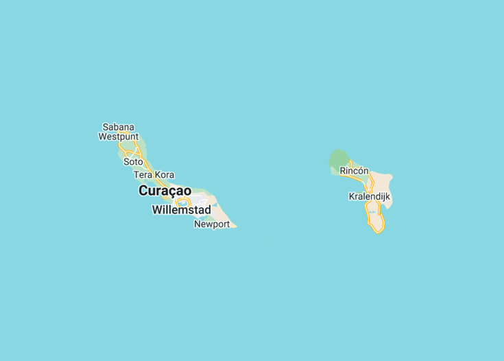 Map of Netherlands Antilles (Netherlands), 