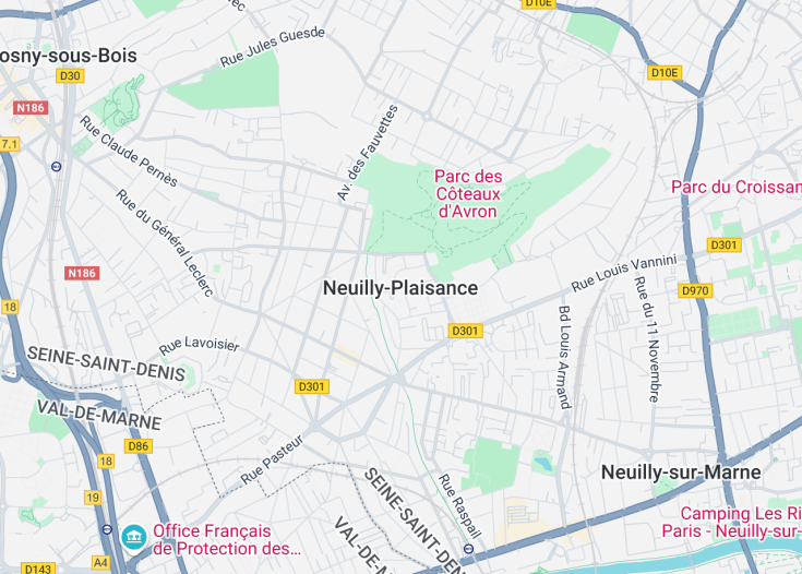 Map of Neuilly-Plaisance, France