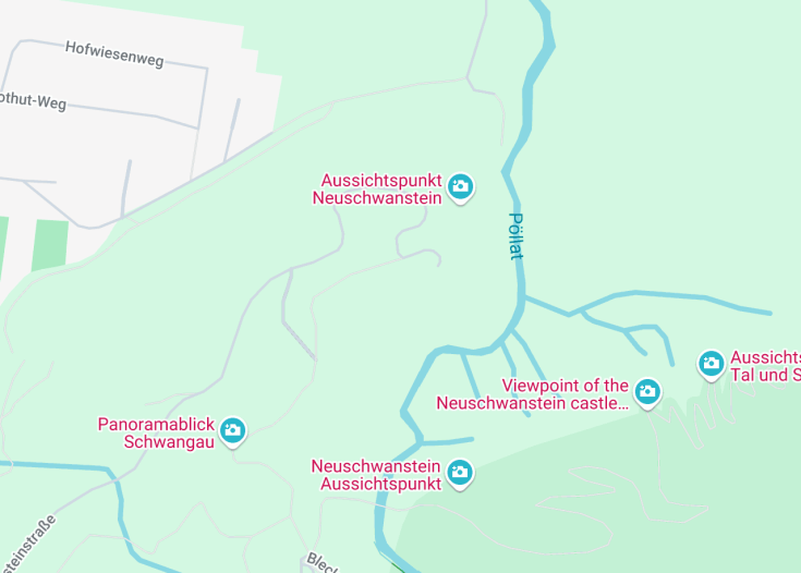 Map of Neuschwanstein Castle, Schwangau