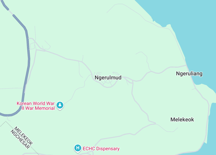 Map of Ngerulmud, Palau