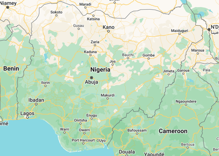 Map of Nigeria, 