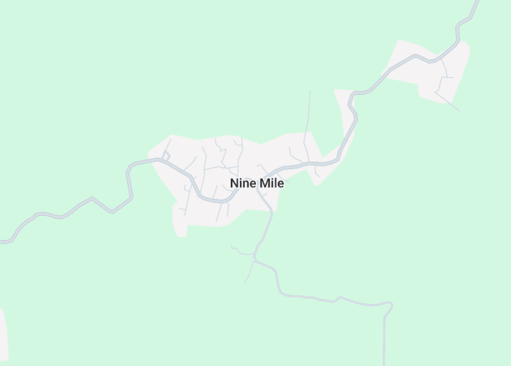 Map of Nine Mile, Jamaica