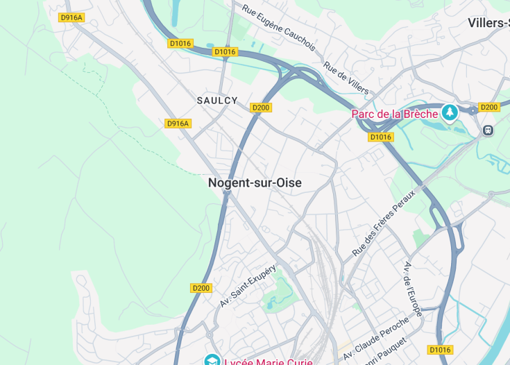 Map of Nogent-sur-Oise, France