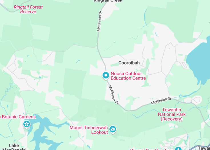 Map of Noosa, Australia