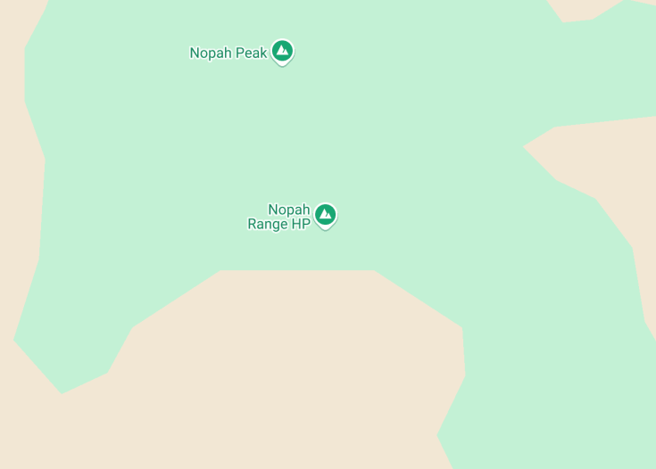 Map of Nopah Range Wilderness Area, Nevada (USA)