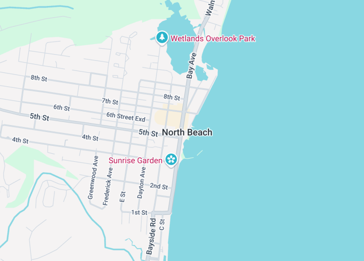 Map of North Beach, Maryland (USA)