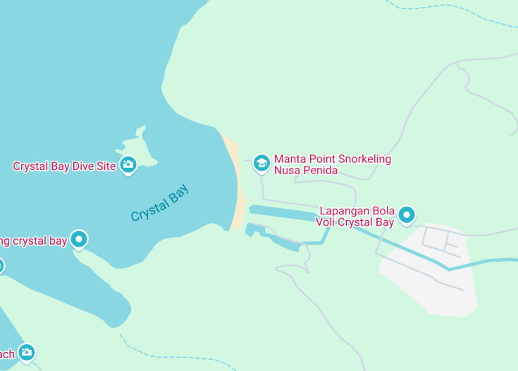 Map of Nusa Penida, Indonesia