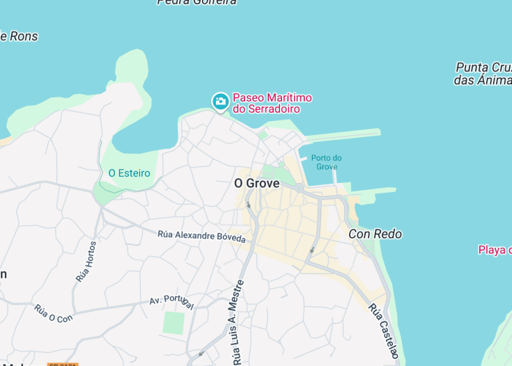 Map of O Grove, Spain