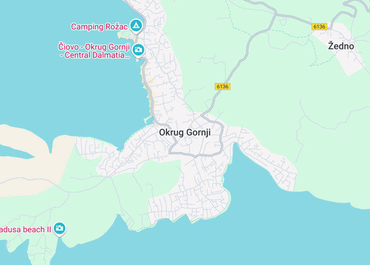 Map of Okrug Gornji, Croatia