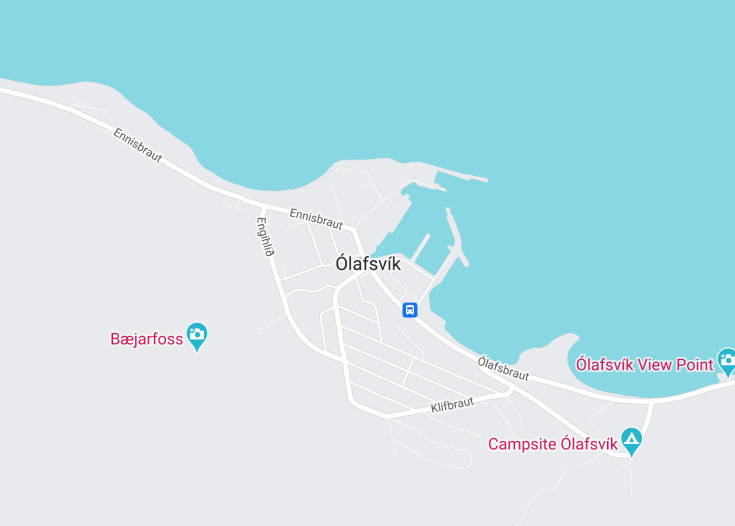 Map of Ólafsvík, Iceland