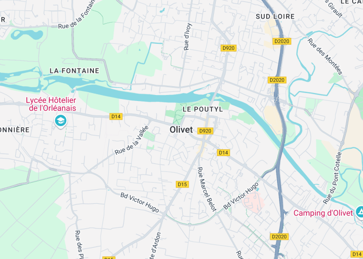 Map of Olivet, France