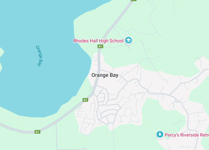 Map of Orange Bay, Jamaica