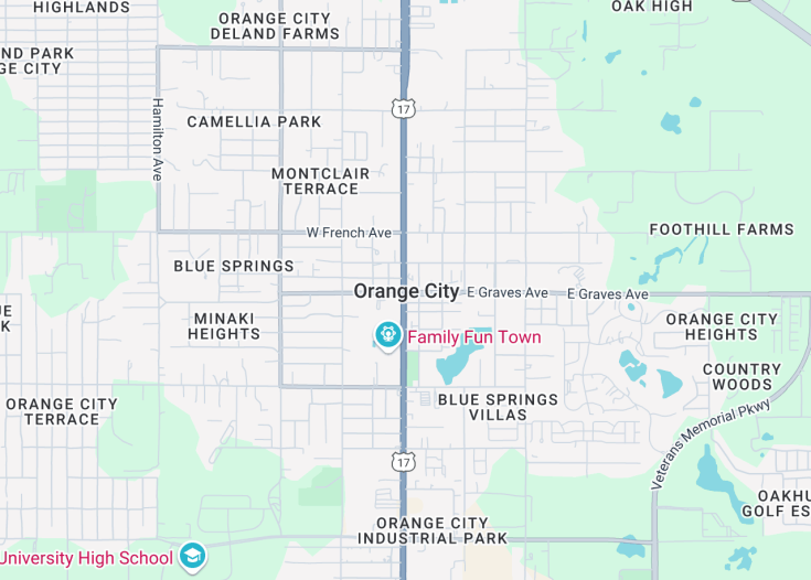 Map of Orange City, Florida (USA)