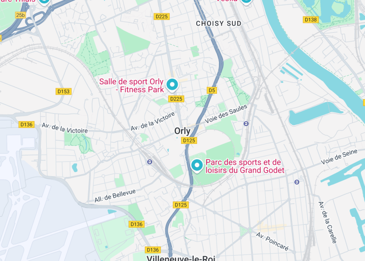 Map of Orly, France