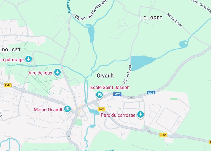 Map of Orvault, France