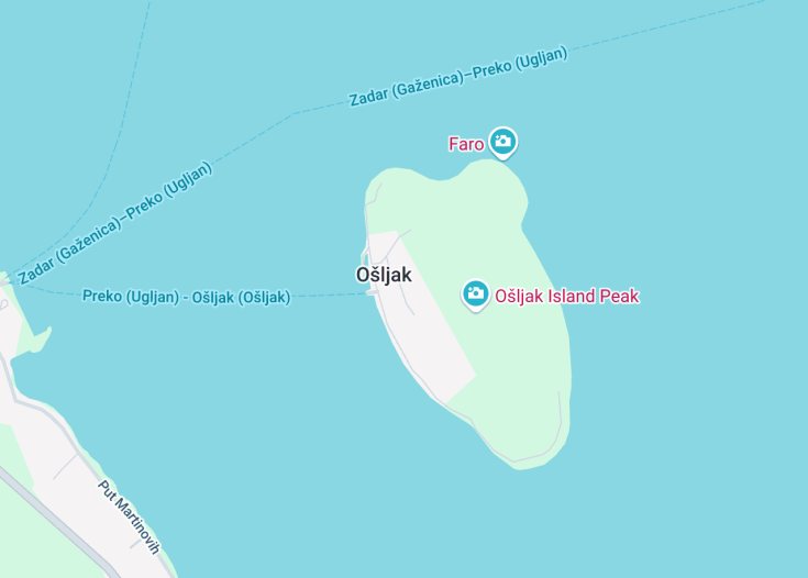 Map of Ošljak, 