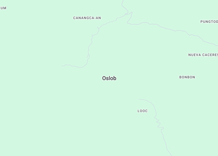 Map of Oslob, Philippines