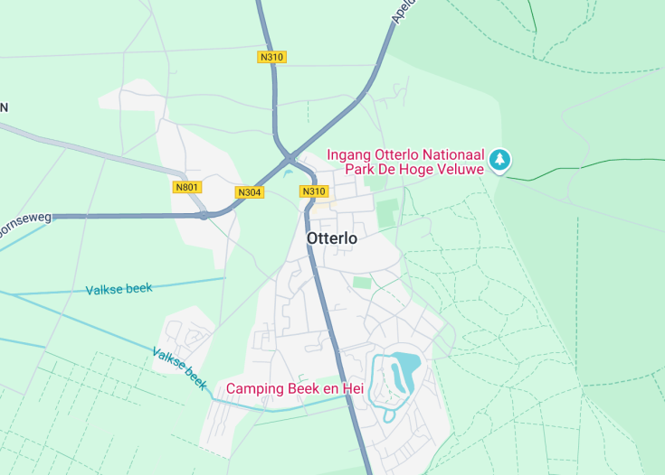 Map of Otterlo, Netherlands